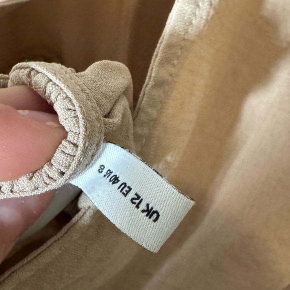 ASOS Elegant Tan Baby Doll Dress - Picture 4 of 7